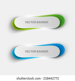 vector banners set, easy all editable