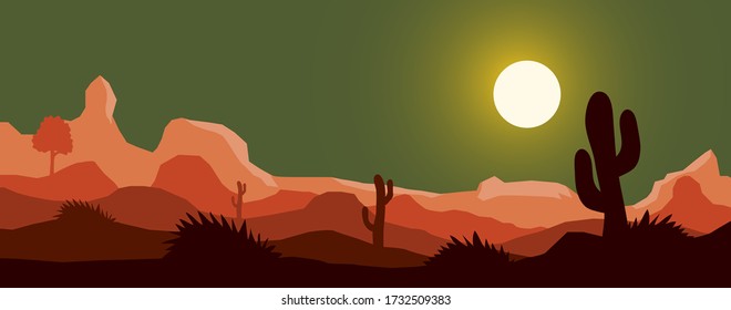 Vector banners set with landscape illustration - flat design, Vector banners set with landscape illustration - flat design, the mountains