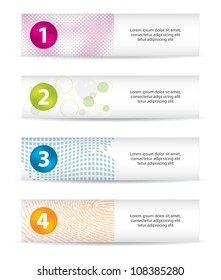 vector banners with special design