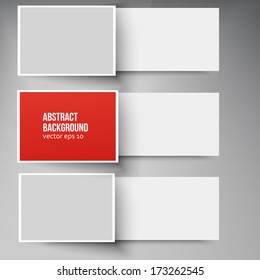 Vector banners and squares. Color set