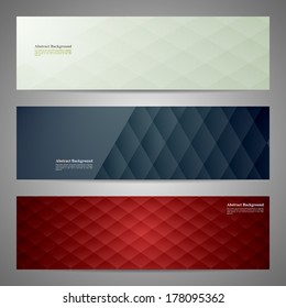Vector banners and squares. Color set