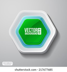 Vector banners sticker. Abstract infographics template