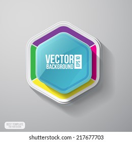Vector banners sticker. Abstract infographics template