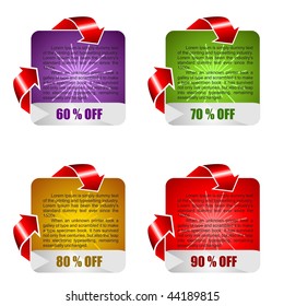 Vector banners for web.