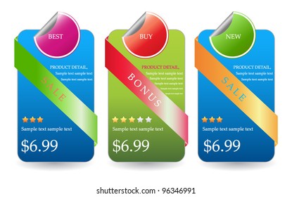 Vector banners for web
