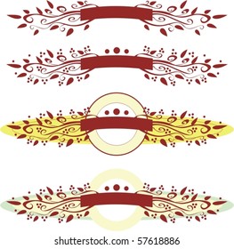 vector banners/ribbon
