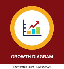 vector bar chart illustration, business graph. data growth diagram
