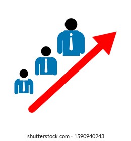 vector bar chart illustration, business graph. data growth diagram