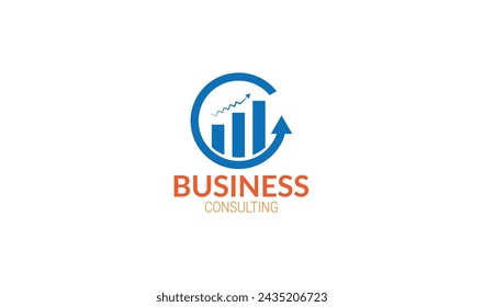 vector bar chart illustration, business graph.