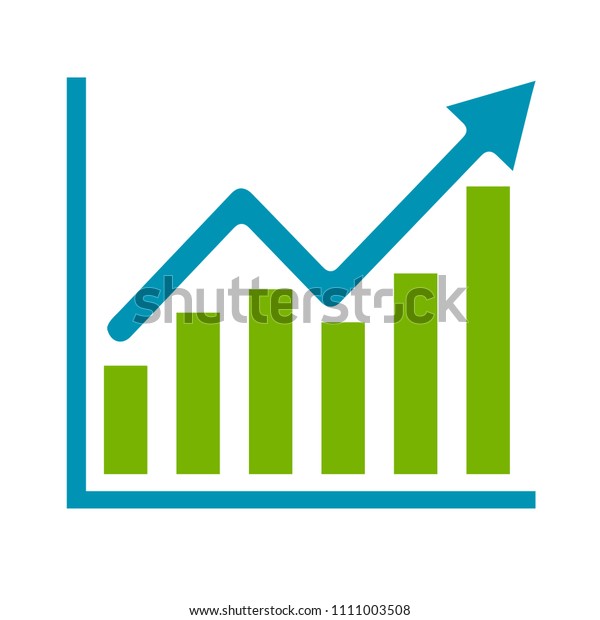 ベクター棒グラフのイラスト ビジネスグラフ データの増大図 のベクター画像素材 ロイヤリティフリー