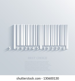 Vector bar code background. Eps10