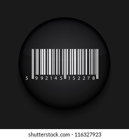 Vector bar code icon. Eps10. Easy to edit