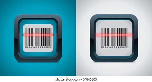 Vector bar code scanner icon