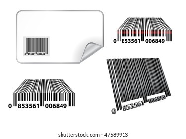 vector bar code set