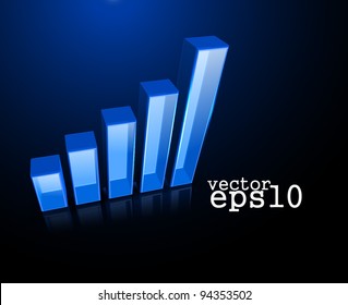 vector bar graph for business industry