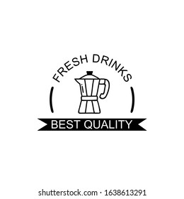 Vector bar logo in linear style - wine and drinks icons and signs