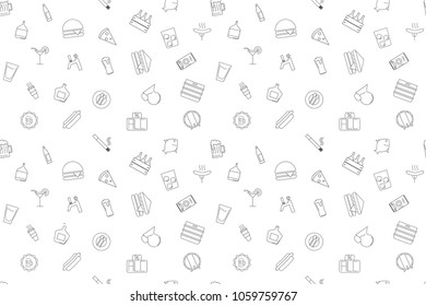 Vector bar pattern. Bar seamless background
