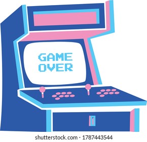 Vector of a bar top arcade