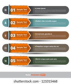 Vector bar for web / business infographic / education head / template bar