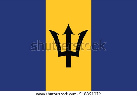 Vector Barbados flag, page symbol for your web site design Barbados flag logo, app, UI. Barbados flag Vector illustration, EPS10.