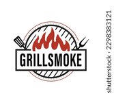 Vector barbecue logo template inspiration