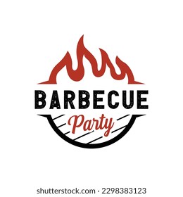 Vector barbecue logo template inspiration