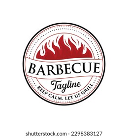 Vector barbecue logo template inspiration