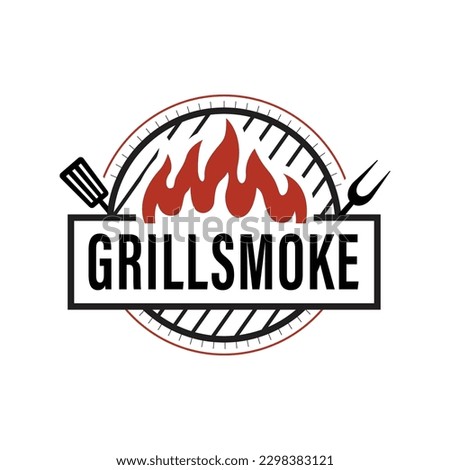 Vector barbecue logo template inspiration