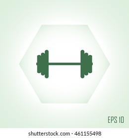 Vector barbell icon