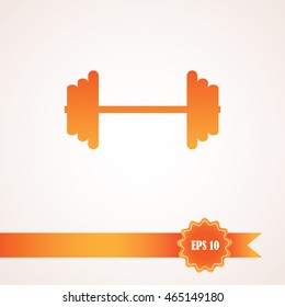 Vector barbell icon