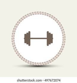 Vector barbell icon