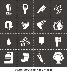 Vector Barber icon set