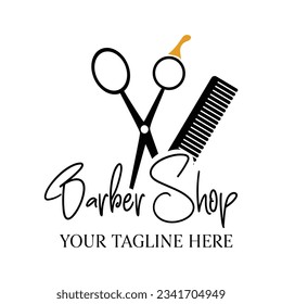 vector Barber shop business card and men's salon or barber shop logo black and white and Barber Shop business card and logo barber black and white men salon business card