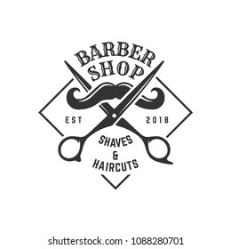 Barber Shop Logo Stock Vector (Royalty Free) 454736788