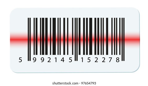 Vector bar-code isolated on white