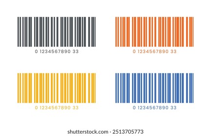 Vector Barcode Scanner Icon In Multiple Color