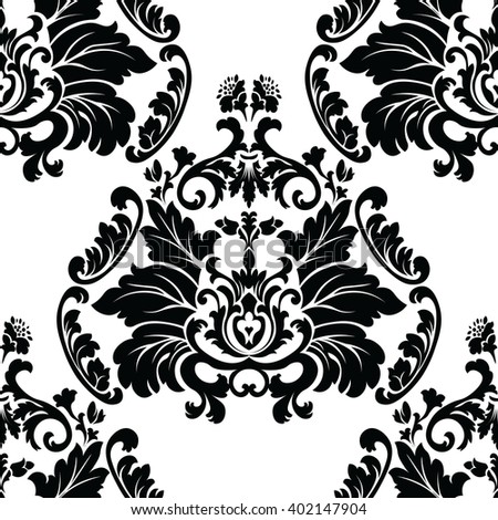 vector baroque floral lily