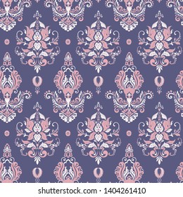 Vector Baroque floral pattern. classic floral ornament. vintage seamless texture for wallpapers, textile, fabric