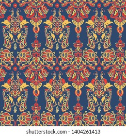 Vector Baroque floral pattern. classic floral ornament. vintage texture for wallpapers, textile, fabric