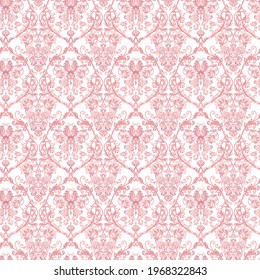 Vector Baroque floral pattern. classic floral ornament. vintage seamless texture for wallpapers, textile, fabric