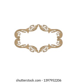 Vector baroque ornament element for design. 