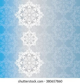 Vector Baroque ornament pattern on shinny gradient background. Design for wallpapers, textures or invitation card. Rose color