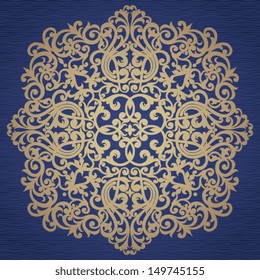 Vector baroque ornament in Victorian style. Element for design. It can be used for decorating of invitations, cards, decoration for bags and clothes.