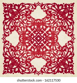 Vector baroque ornament in Victorian style. Ornate element for design. Toolkit for designer. It can be used for decorating of invitations, greeting cards, decoration for bags and clothes.