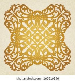 Vector baroque ornament in Victorian style. Ornate element for design. Toolkit for designer. It can be used for decorating of invitations, greeting cards, decoration for bags and clothes.