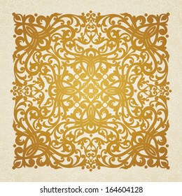 Vector baroque ornament in Victorian style. Ornate element for design. Toolkit for designer. It can be used for decorating of wedding invitations, greeting cards, decoration for bags and clothes.