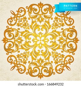 Vector baroque ornament in Victorian style. Ornate element for design. Toolkit for designer. It can be used for decorating of wedding invitations, greeting cards, decoration for bags and clothes.