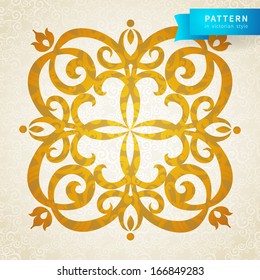Vector baroque ornament in Victorian style. Ornate element for design. Toolkit for designer. It can be used for decorating of wedding invitations, greeting cards, decoration for bags and clothes.