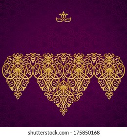 Vector baroque ornament in Victorian style. Ornate element for design. Toolkit for designer. It can be used for decorating of wedding invitations, greeting cards, decoration for bags and clothes.