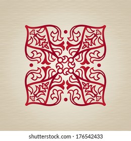 Vector baroque ornament in Victorian style. Ornate element for design. Toolkit for designer. It can be used for decorating of wedding invitations, greeting cards, decoration for bags and clothes.